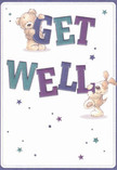 Full of playful optimism and comforting warmth, this get well card brings Sutton's spirit to the forefront through its delightful characters and vibrant artistry. Two adored friends-a sweet teddy bear, its fur drawn with a soft, inviting texture, and a spirited puppy with velvety ears-each interact joyfully with bold teal and indigo letters that spell out 'Get Well.' Scattered stars shimmer in shades of blue and violet, suggesting little bursts of hope and possibility, much like Sutton's gardens bloom through every season. The creamy background evokes a sense of fresh beginnings and gentle clarity, mirroring the peace found in local green spaces like Manor Park. There's a sense of almost tangible comfort in the rendering-the illustrated fur seems so soft, it's easy to imagine the gentle hug it might give. This card, whether delivered alone or paired with a thoughtfully selected bouquet from Flower Delivery Sutton, beautifully conveys kindness, positivity, and heartfelt support, offering a bright spot on any difficult day.